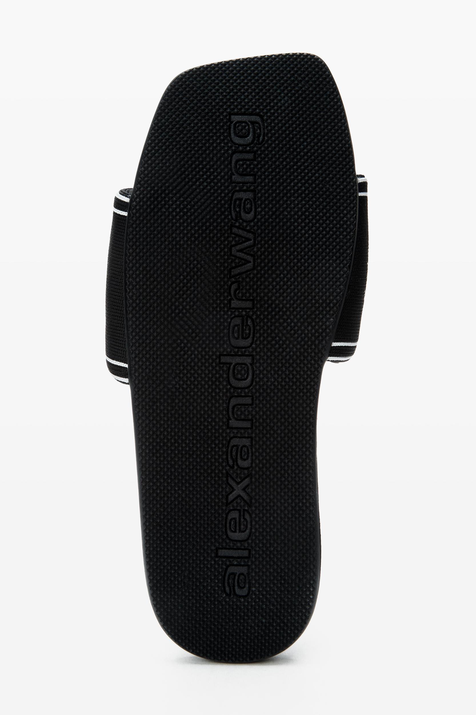 Black Logo Pool Slides Product Image