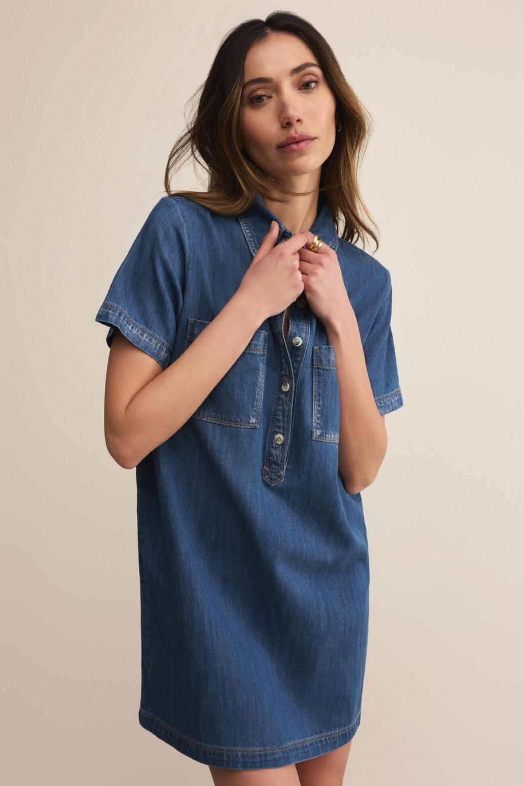 Authentic Denim Mini Dress Product Image