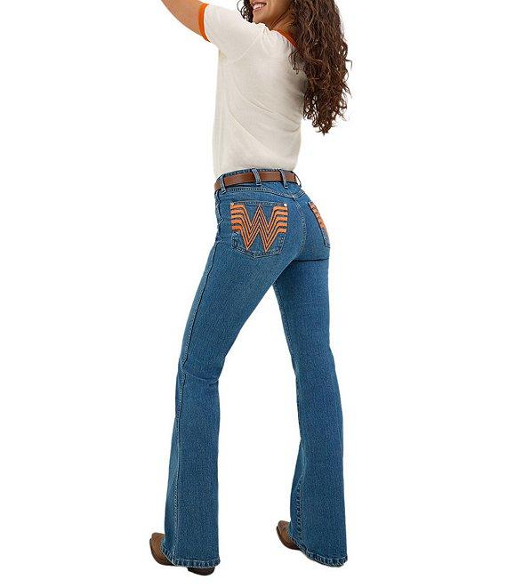 Wrangler x Whataburger Bailey High Rise Flare Jeans Product Image