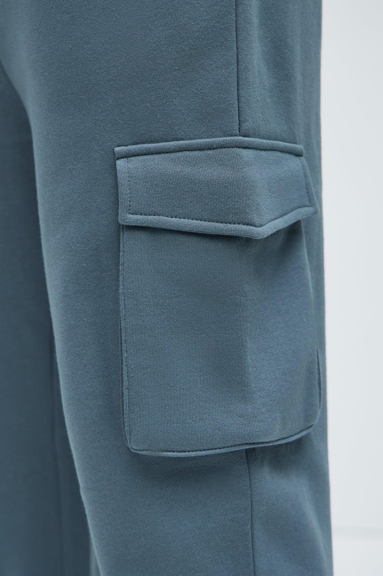 Classic Motors Cargo Sweatpants - Dusty Blue Product Image