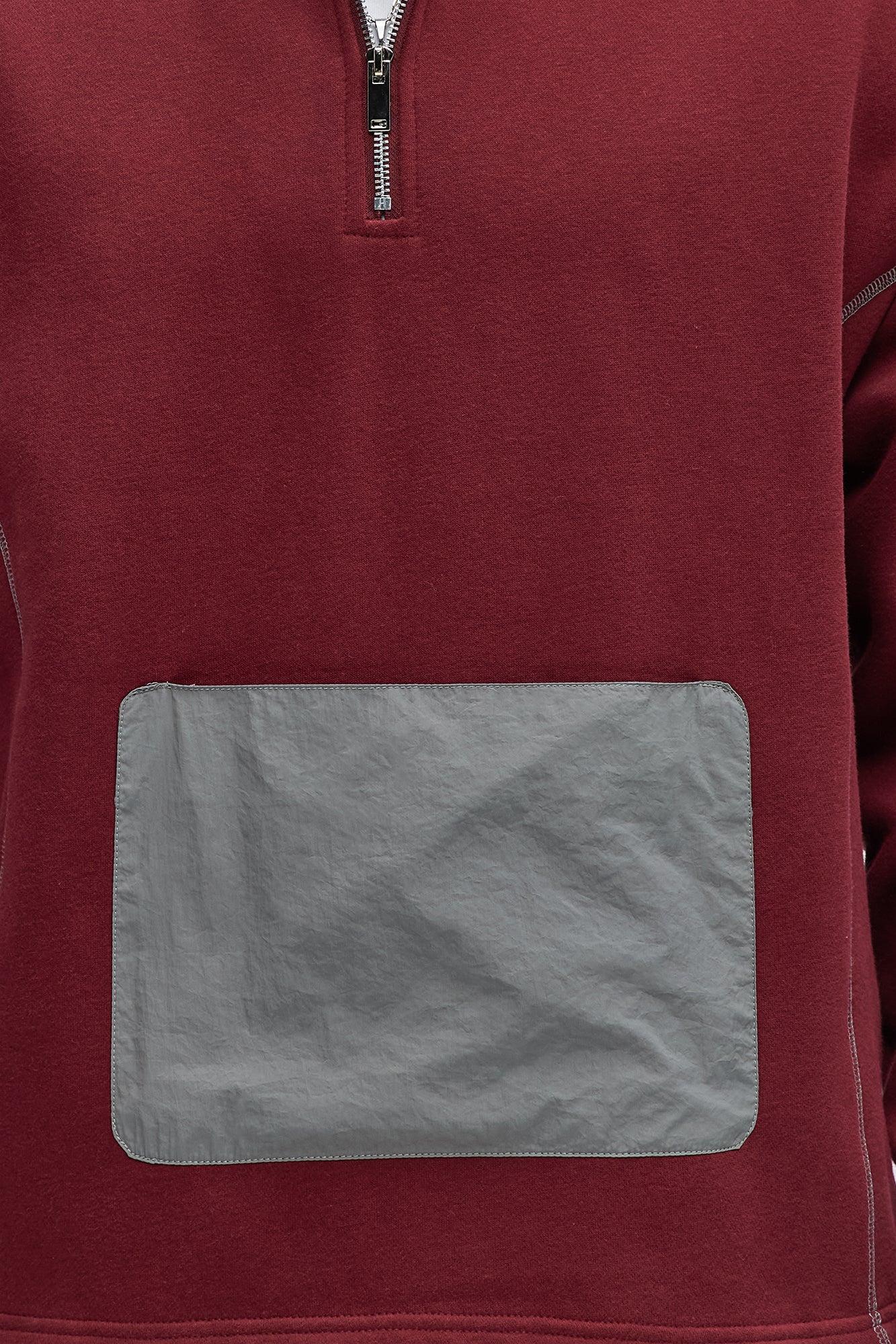 Elevated Hoodie - Burgundy Product Image