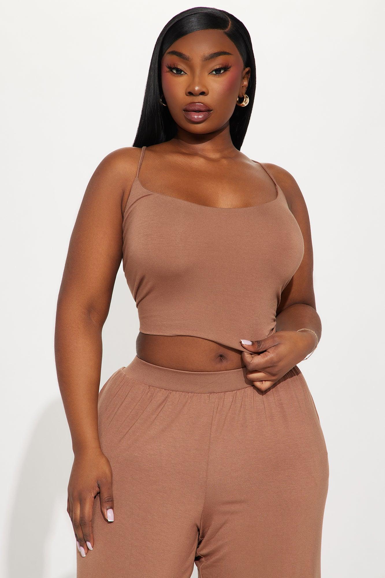 Jaylyn Easy Pant Set - Brown Product Image