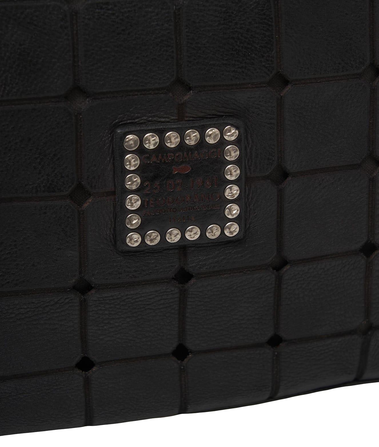 Leather shopper with studs Product Image