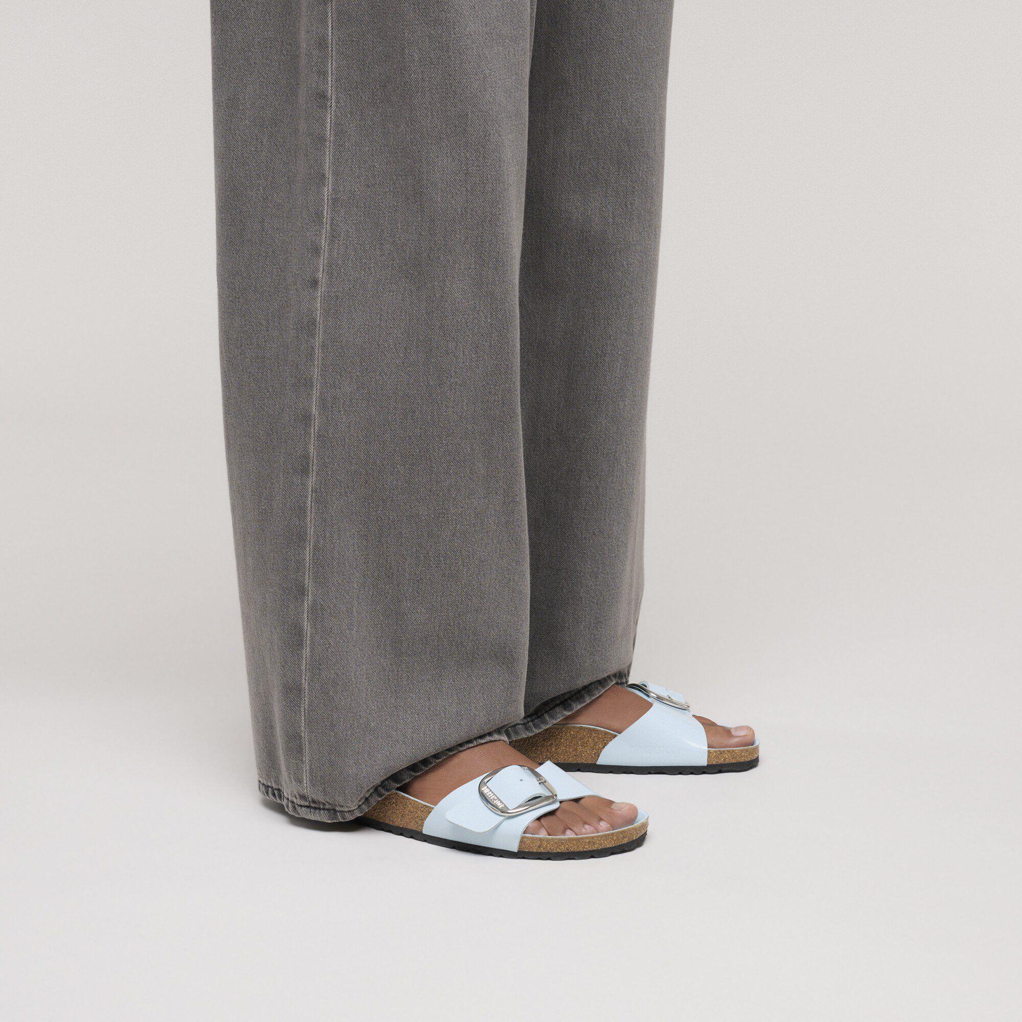 Madrid Big Buckle Natural Leather Patent Product Image