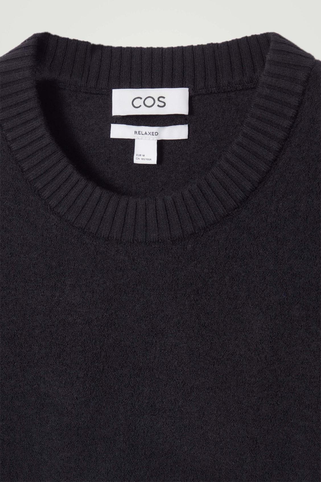BOILED-WOOL CREW-NECK SWEATER Product Image