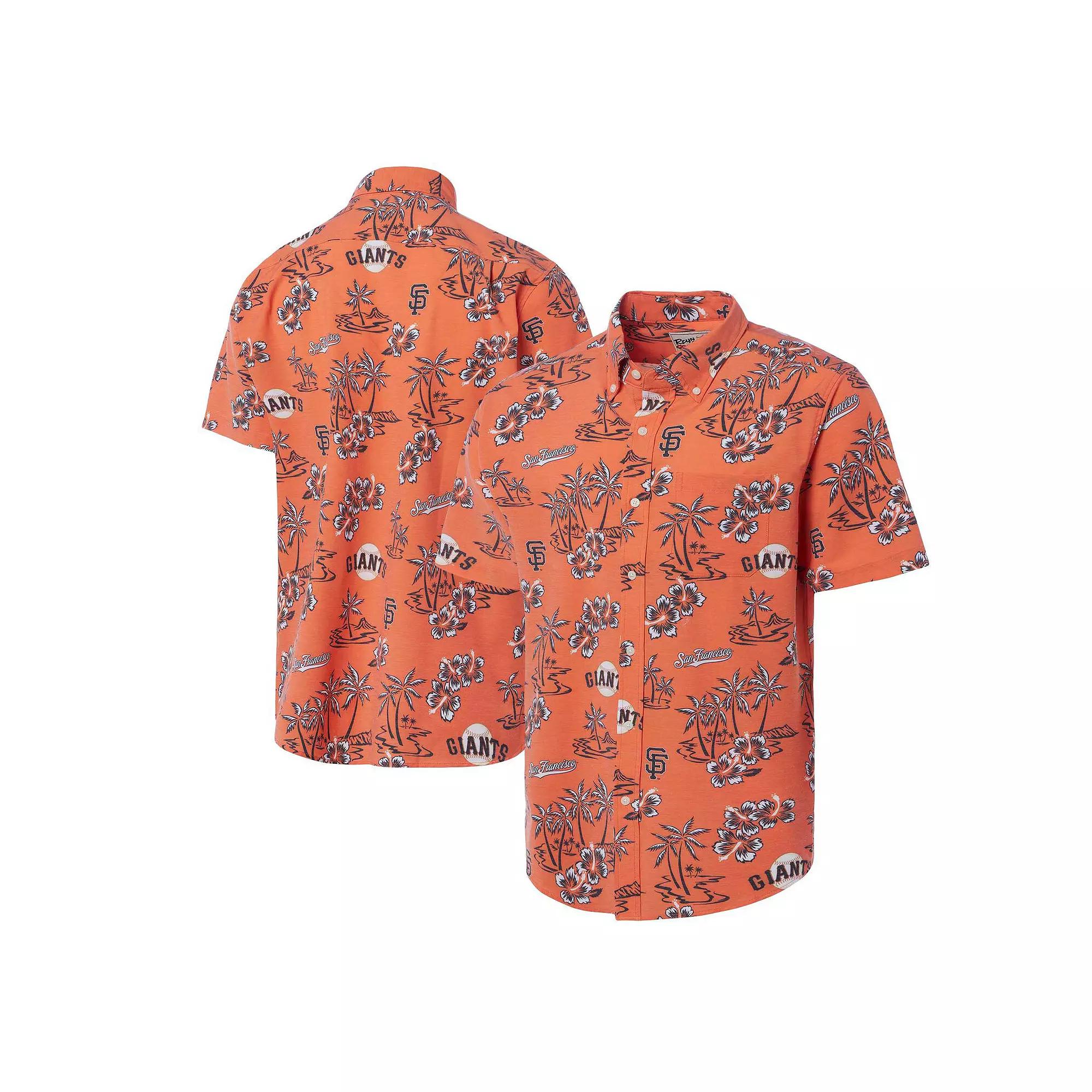 Men's Reyn Spooner Orange San Francisco Giants Kekai Button-Down Shirt,  Product Image