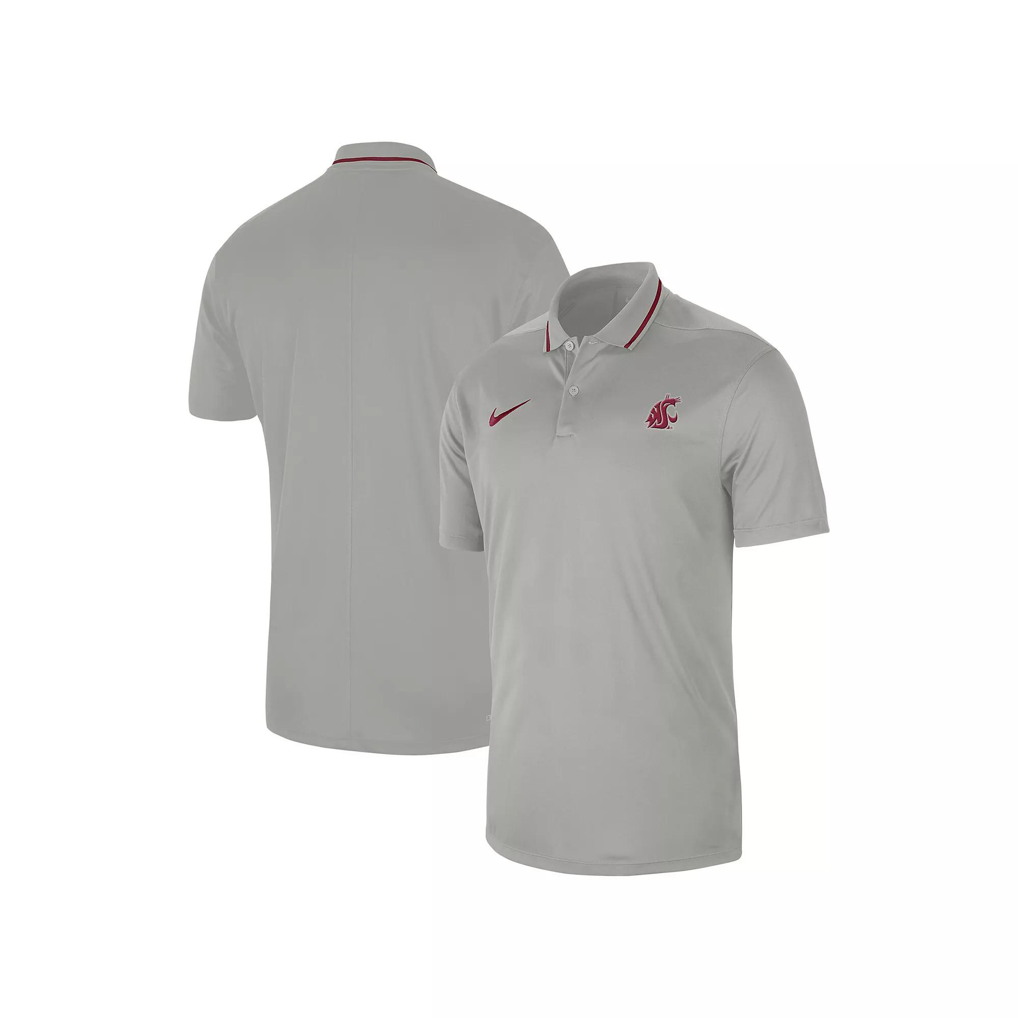 Men's Nike Gray Washington State Cougars 2023 Sideline Coaches Performance Polo,  Product Image