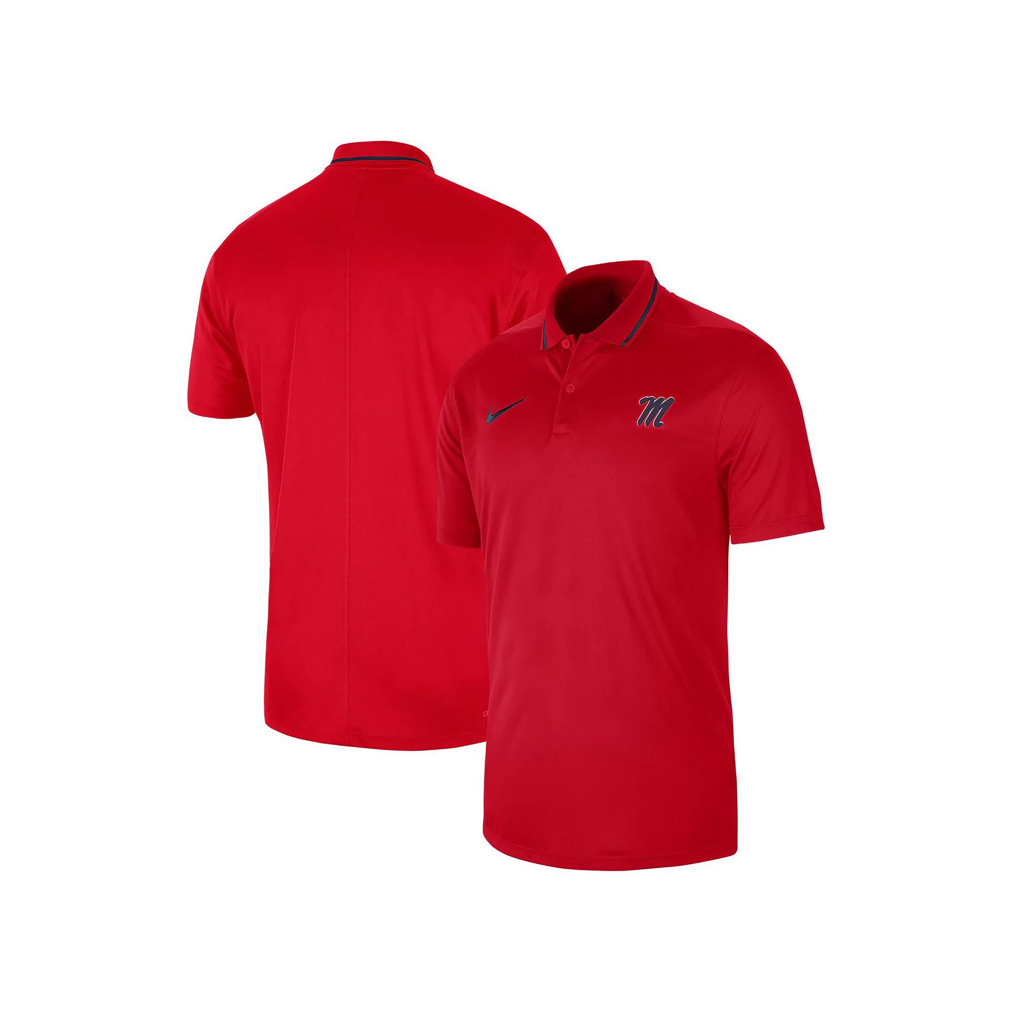 Men's Nike  Cardinal Iowa State Cyclones 2023 Sideline Coaches Performance Polo, Size: Small, Red Product Image