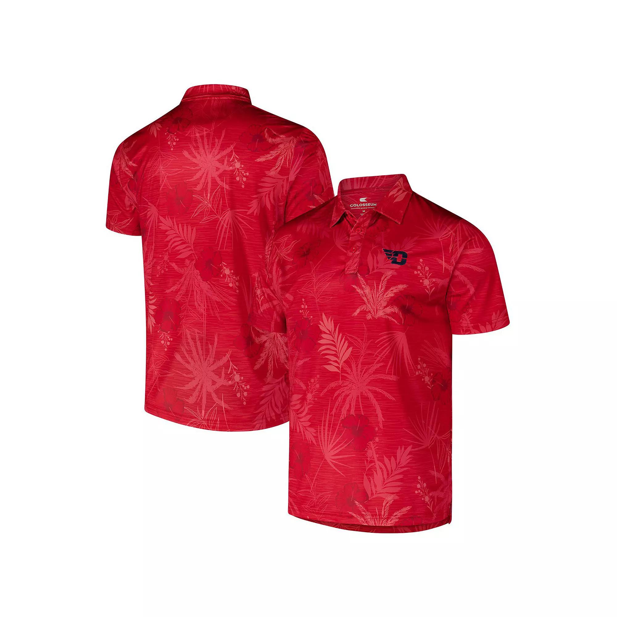 Men's Colosseum Red Dayton Flyers Palms Team Polo, Size: Medium, Day Red Product Image