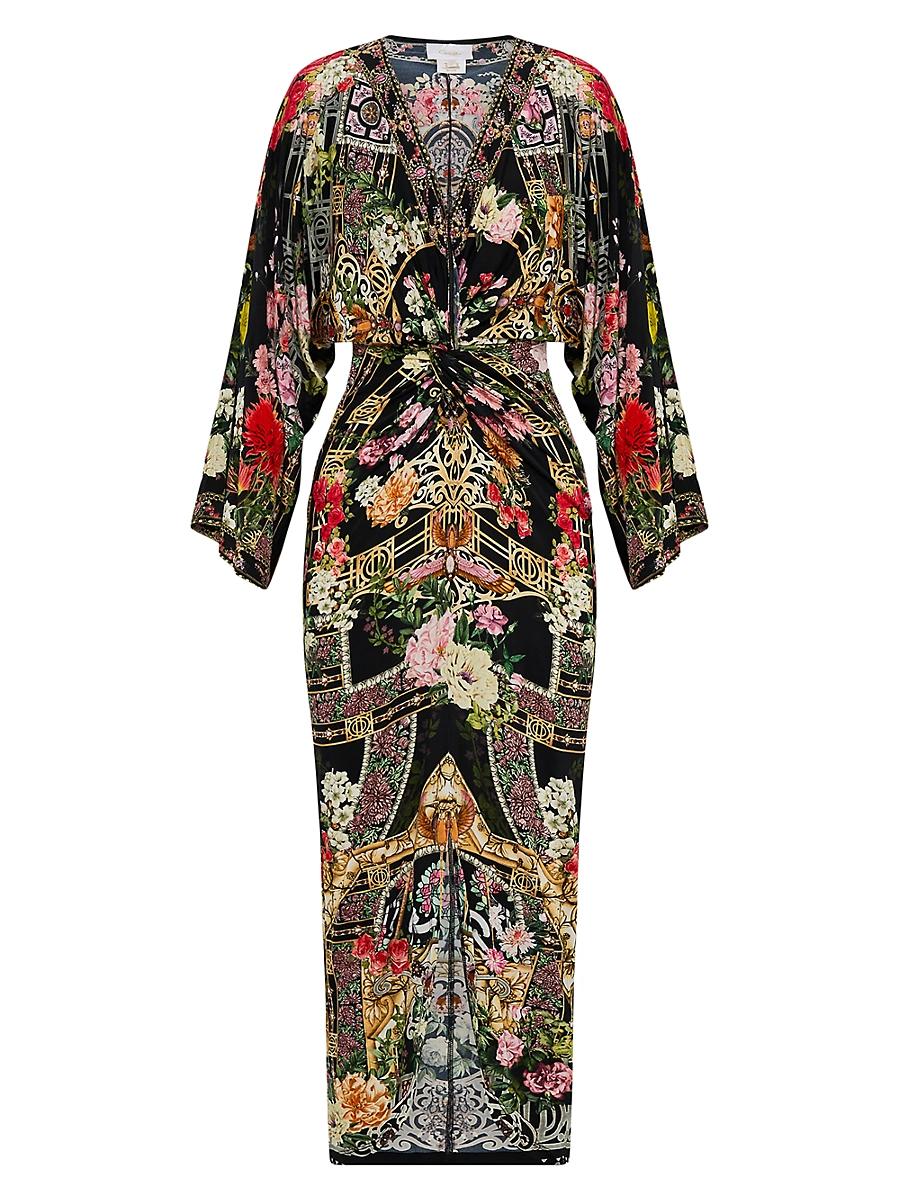 Womens Adorned Viscose Maxi Dress Product Image