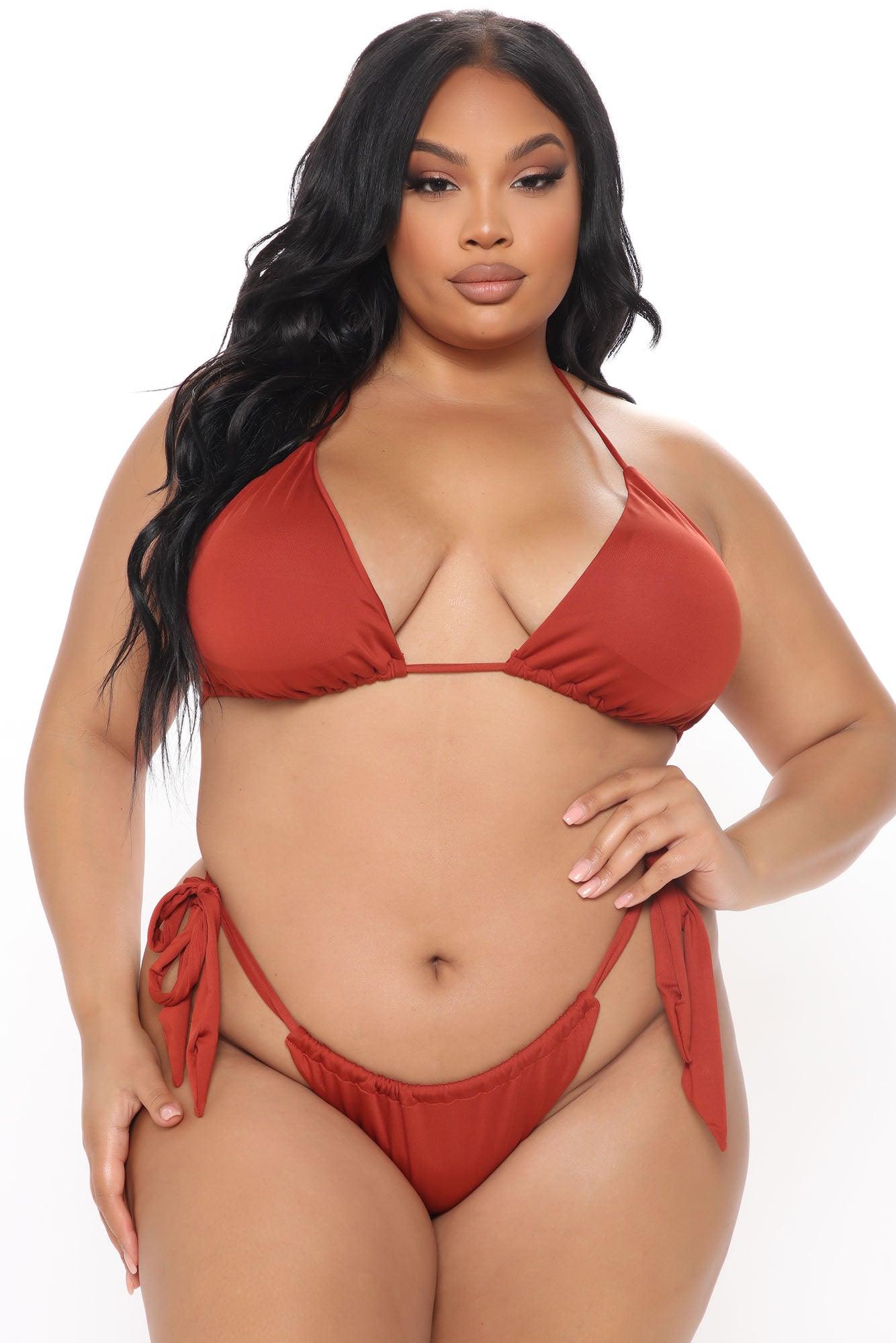 Summer On The Coast 2 Piece Swimsuit - Rust Product Image