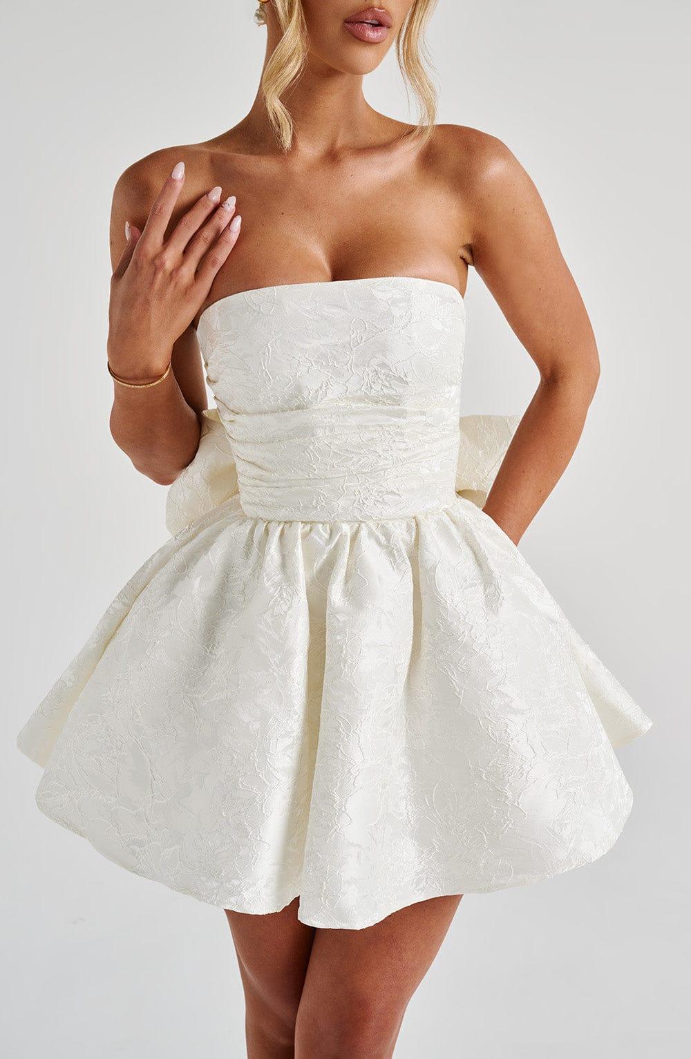 Salome Mini Dress - Ivory Product Image