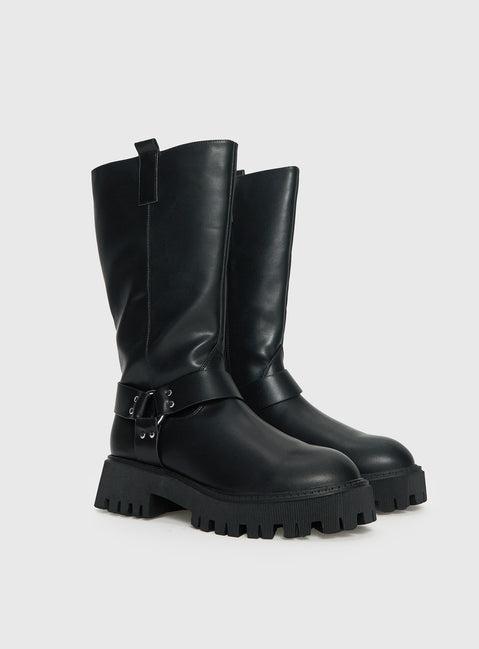 Achillies Riding Boots Black Product Image