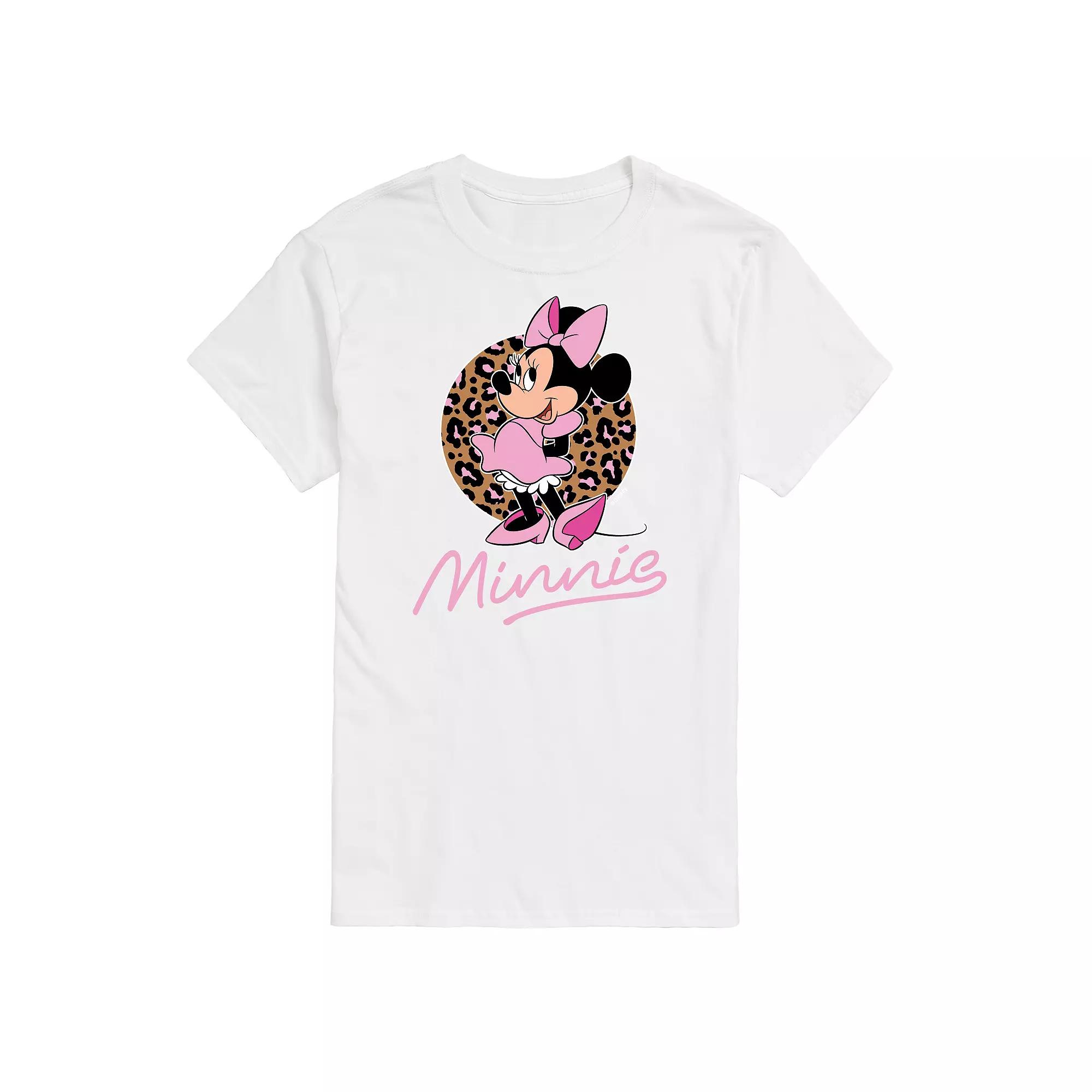 Disney's Minnie Leopard Print Men's Graphic Tee,  Product Image