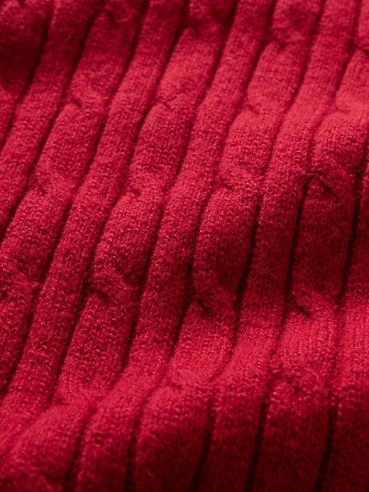 CashSoft Cable-Knit Mini Sweater Dress Product Image