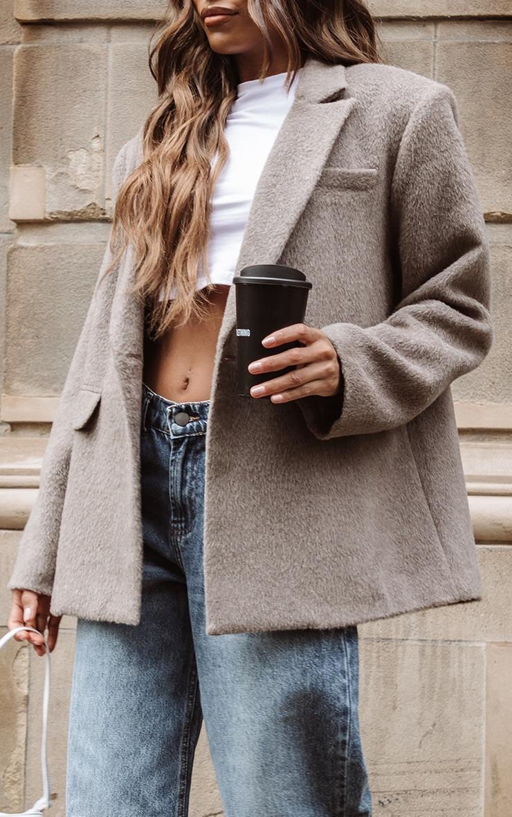 Shape Black Satin Fitted Blazer Product Image