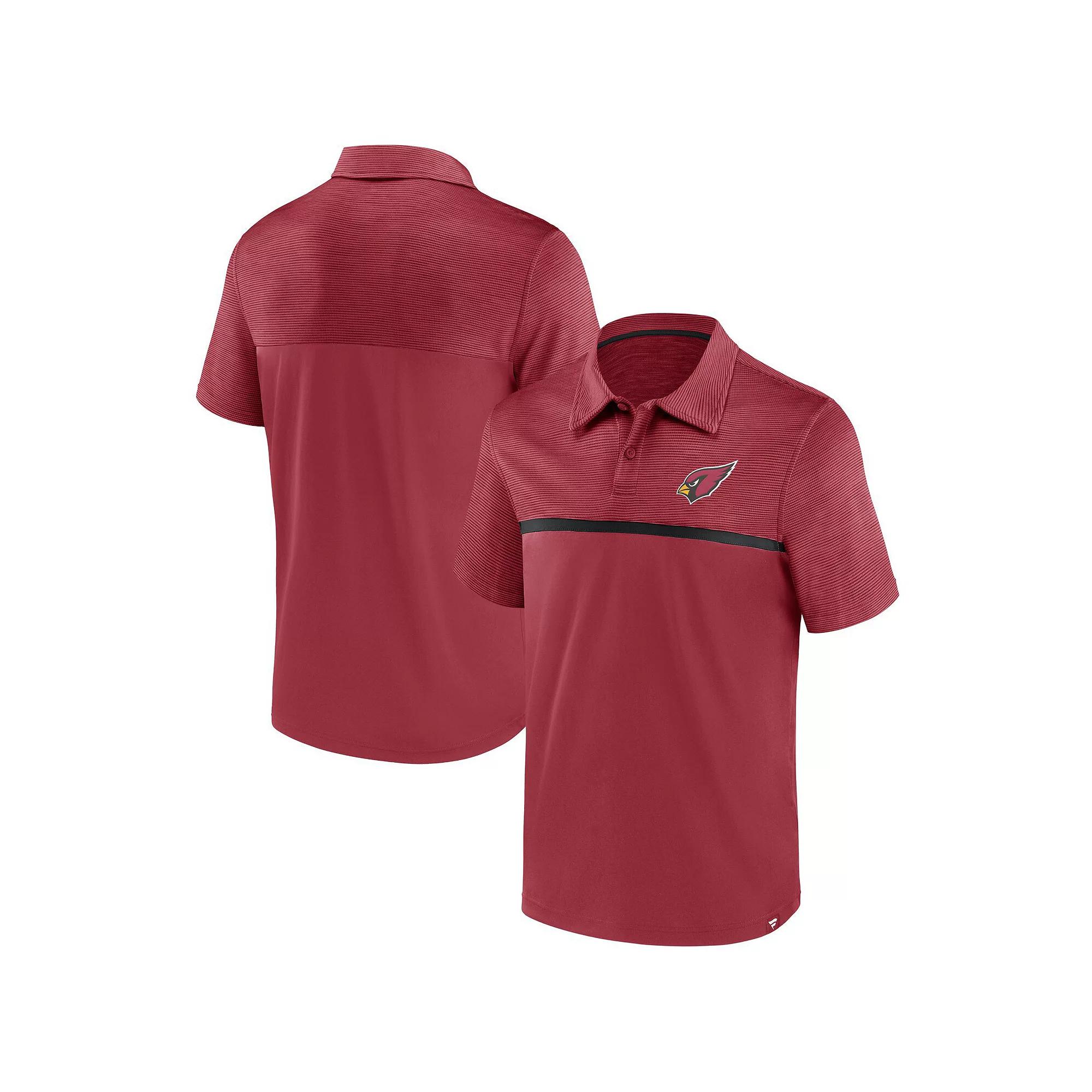 Men's Fanatics Branded Cardinal Arizona Cardinals Primary Polo, Size: 5XL, Red Product Image