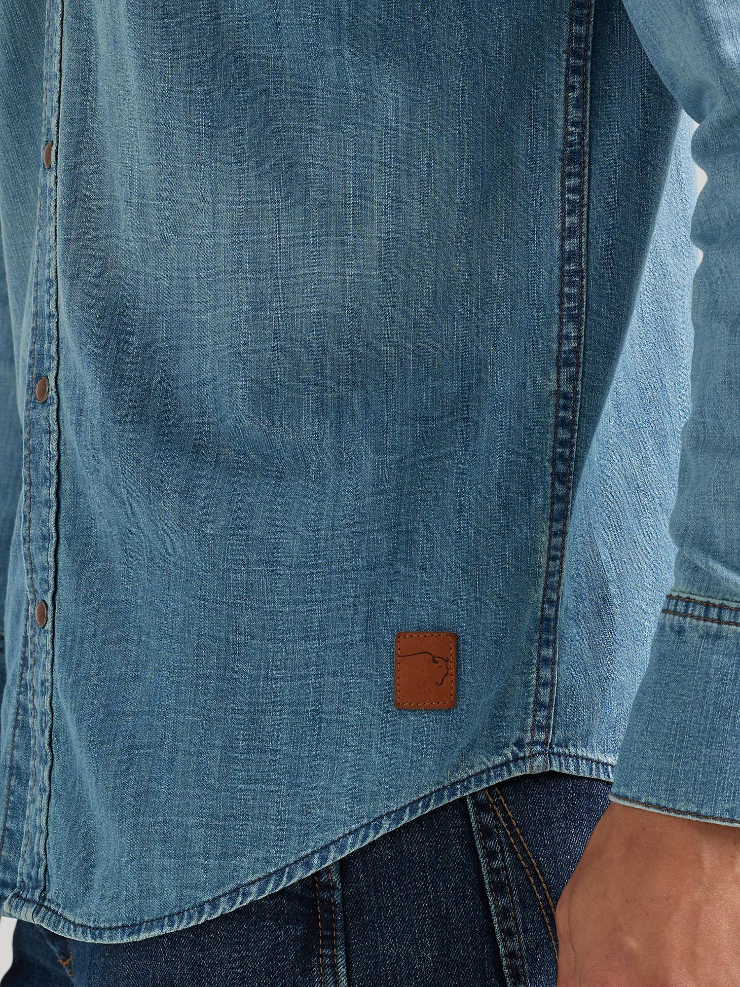 Wrangler x Buffalo Trace™ Men's Revival Shirt in Indigo Product Image