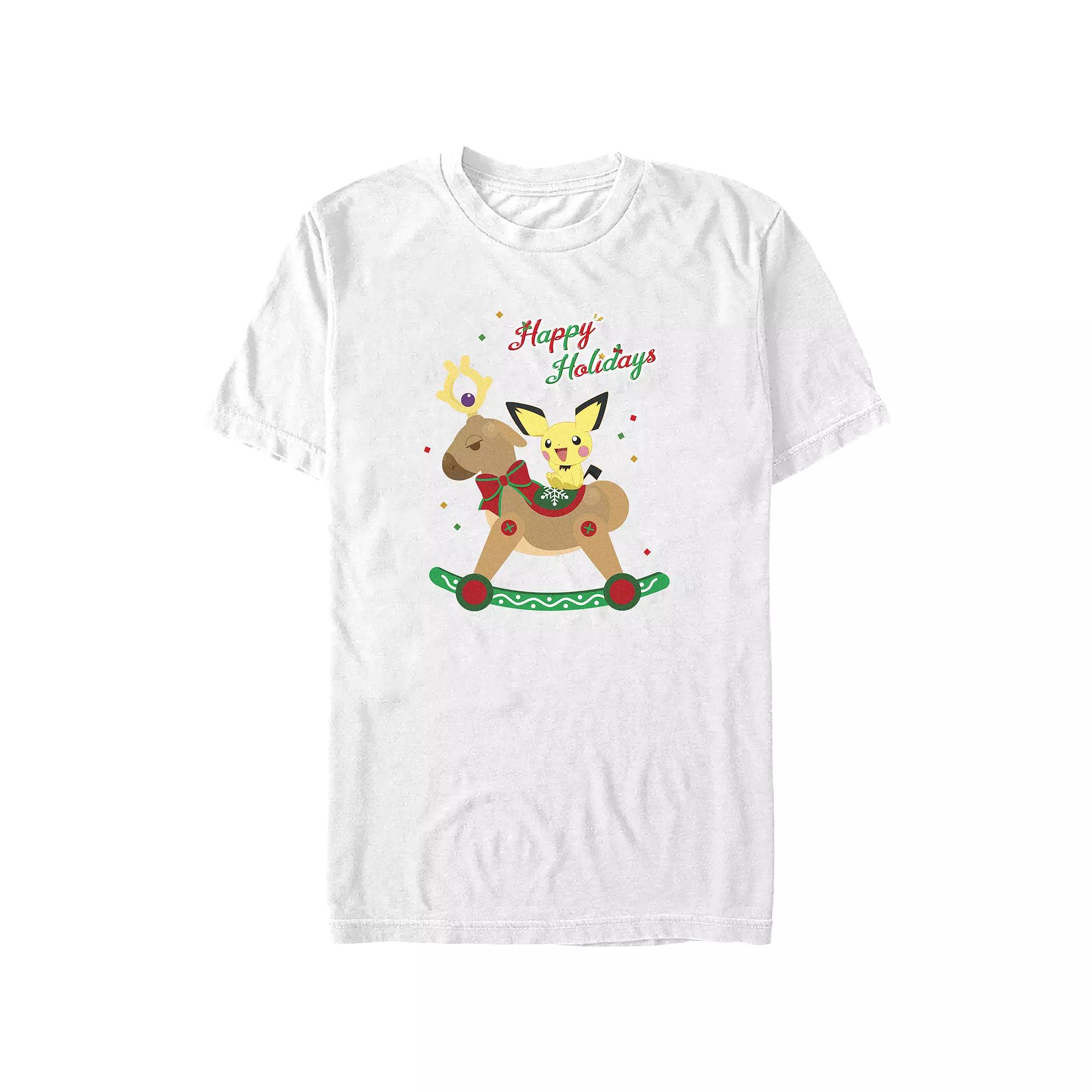 Big & Tall Pokemon Rockin Reindeer Happy Holidays Graphic Tee, Men's,  Product Image