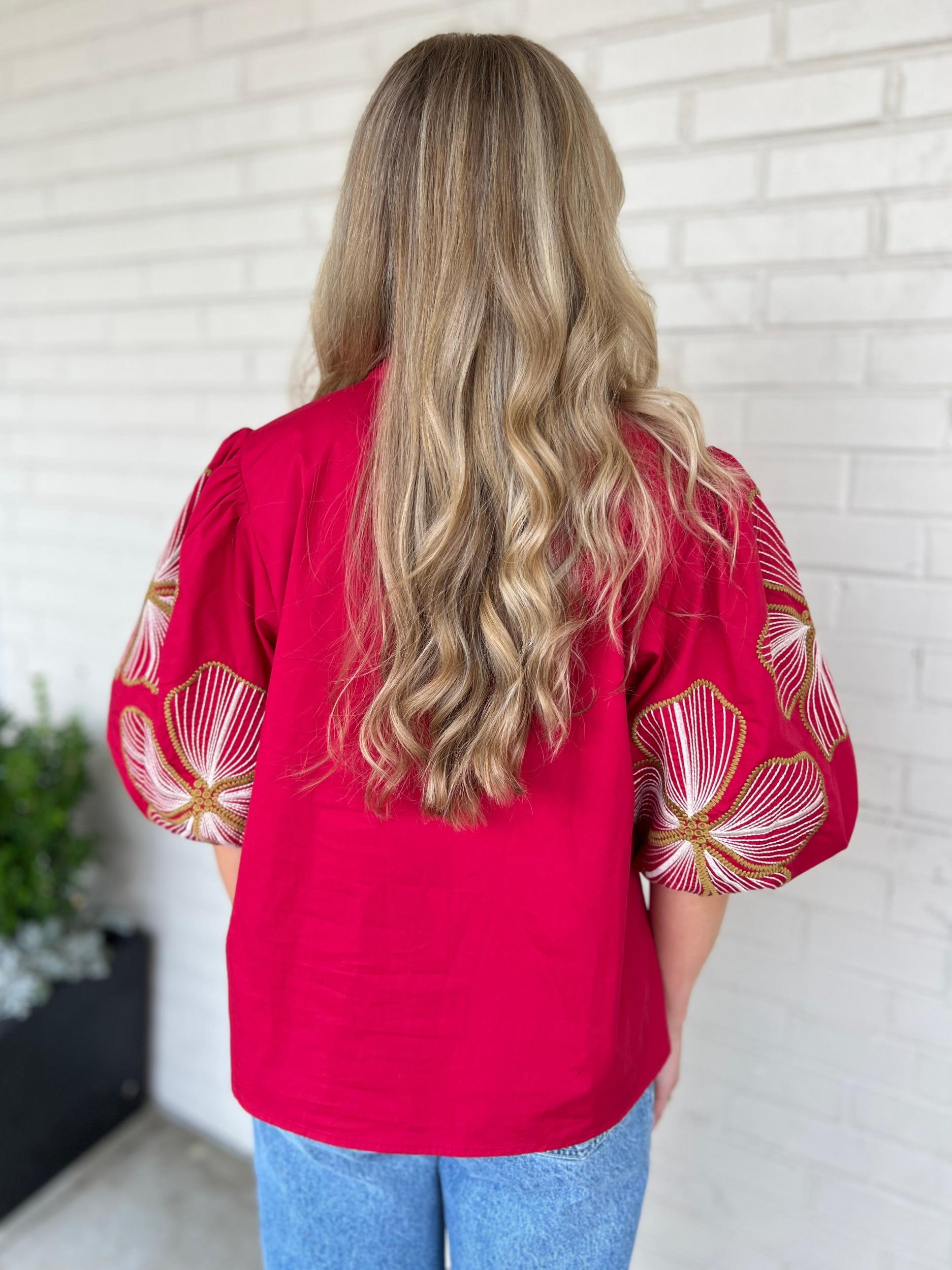 Josephine V-Neck Floral Top Product Image