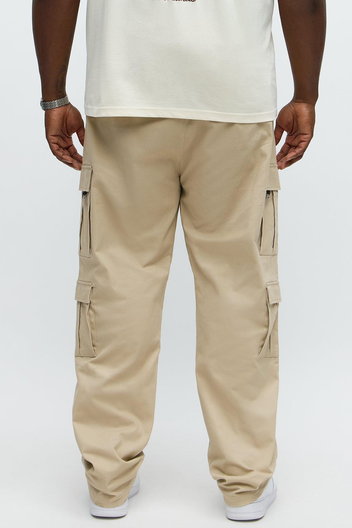 Slim Double It Cargo Pants - Khaki Male Product Image