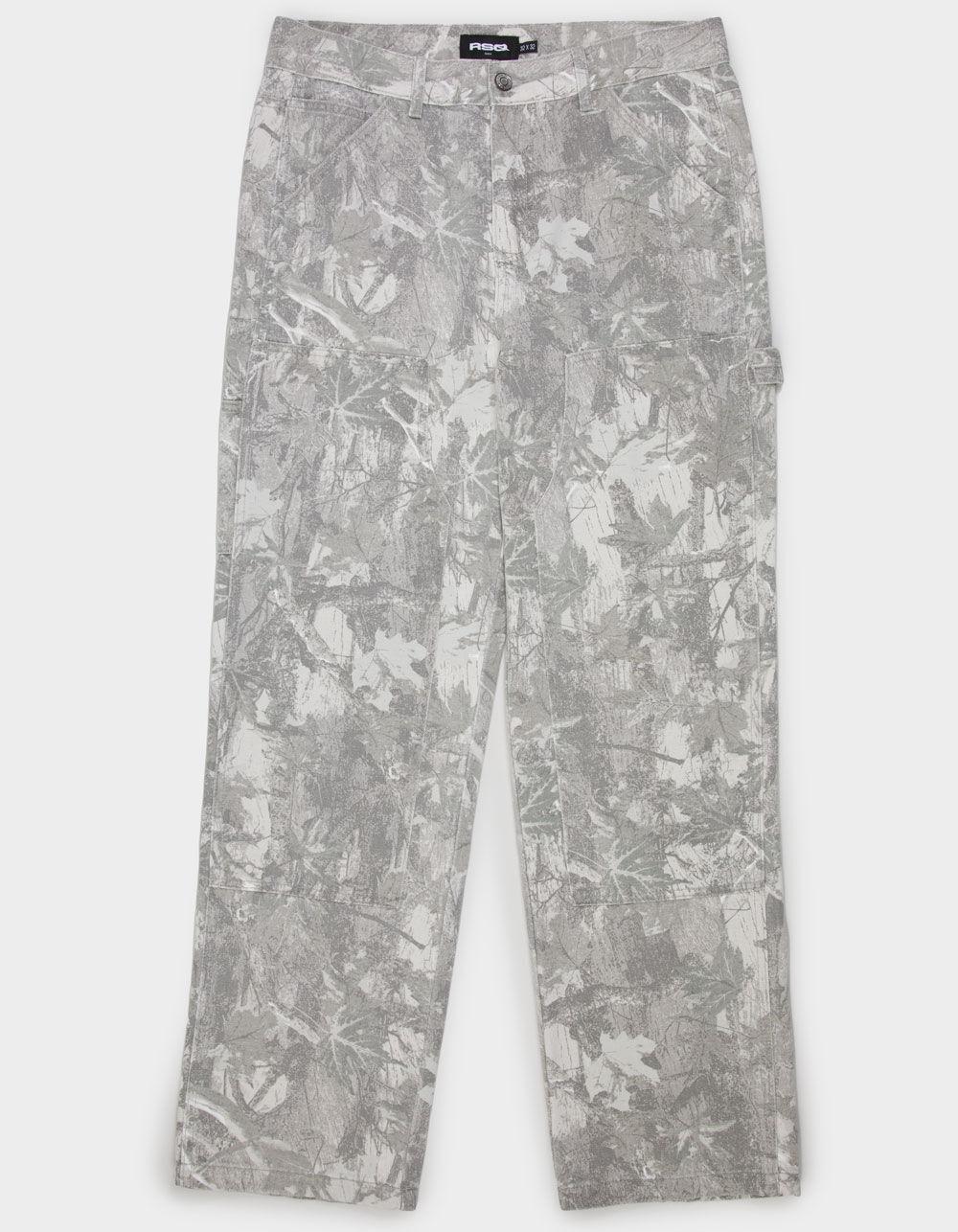RSQ Mens Loose Utility Pants - GRAY CAMO Product Image