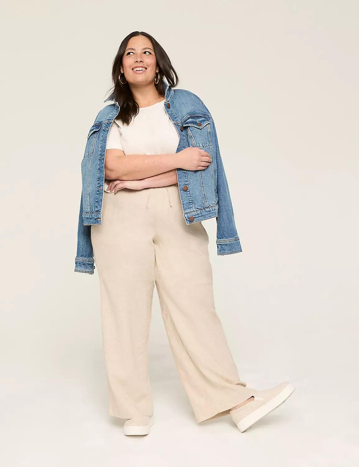 Linen Wide Leg Pant - New Sandal Length Product Image