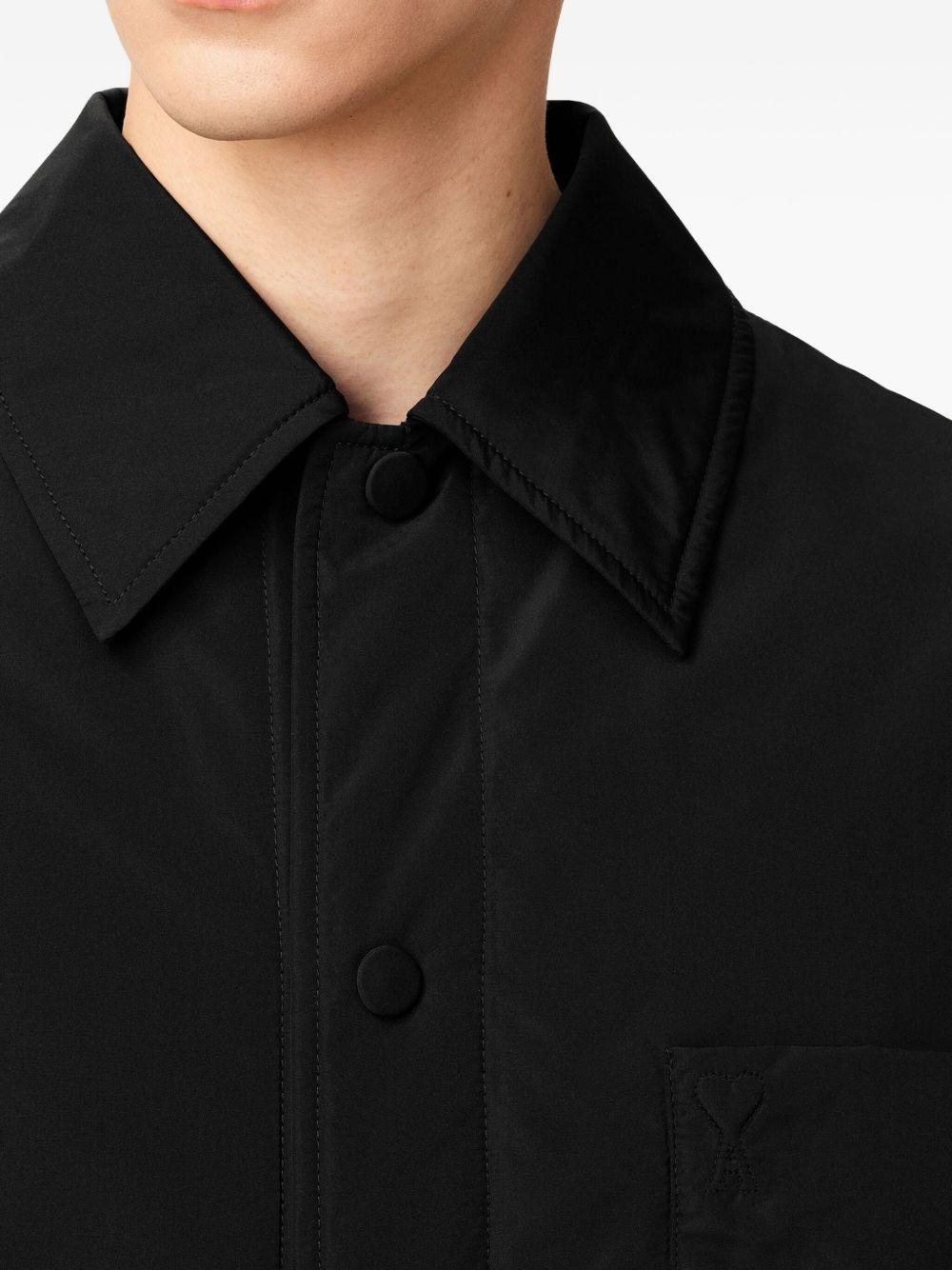 padded chest-pocket overshirt Product Image