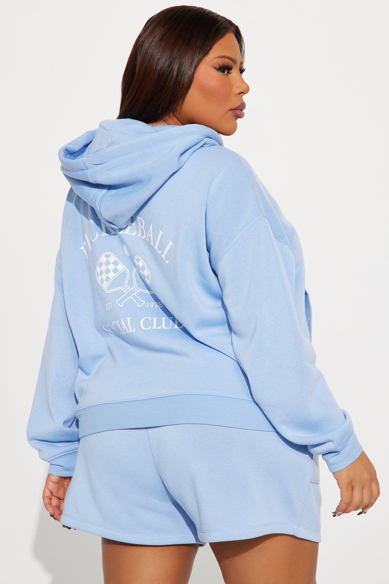 Coastal Taste 3 Piece Fleece Short Set - Blue Product Image