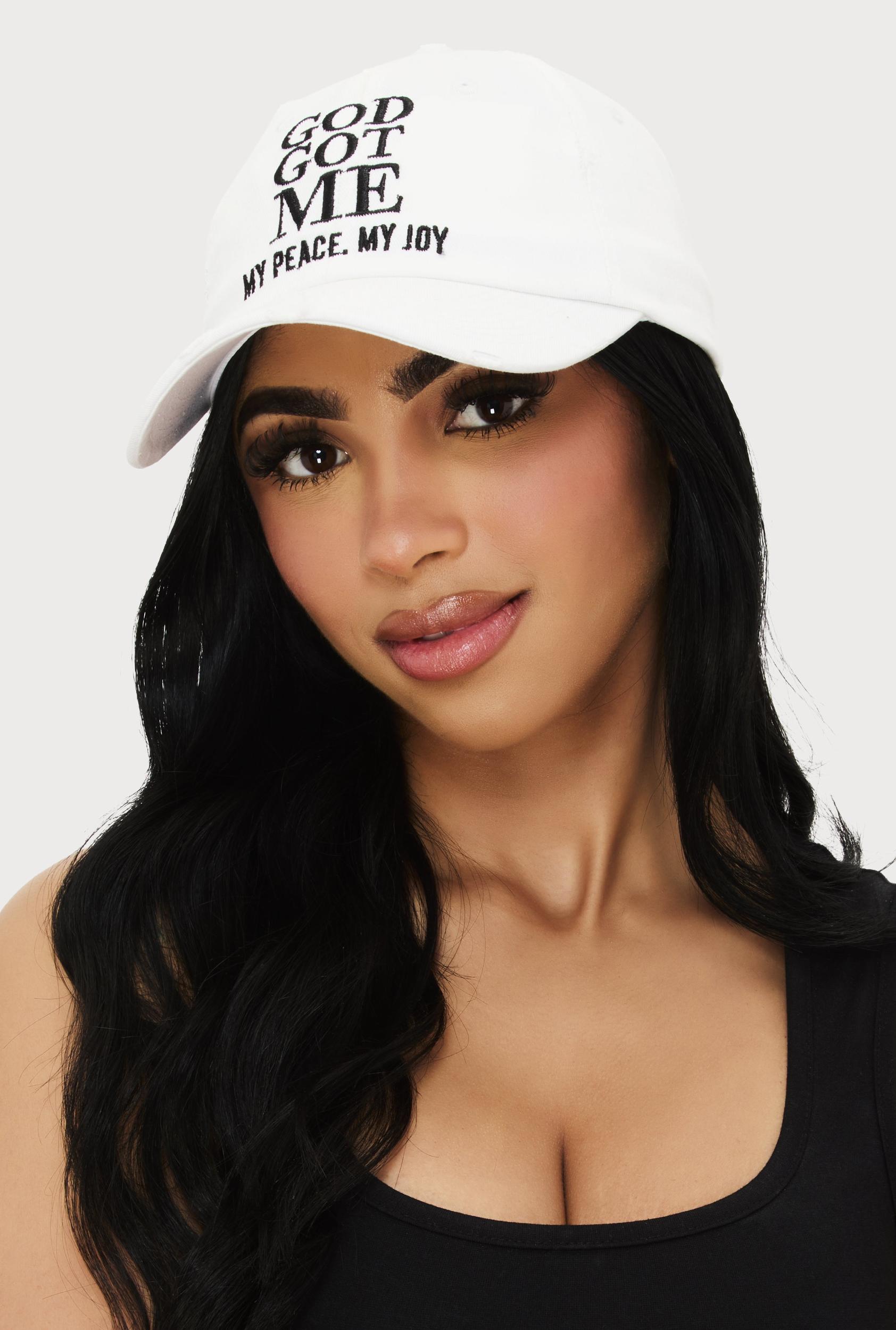 God Got Me My Peace My Joy Baseball Cap Female Product Image