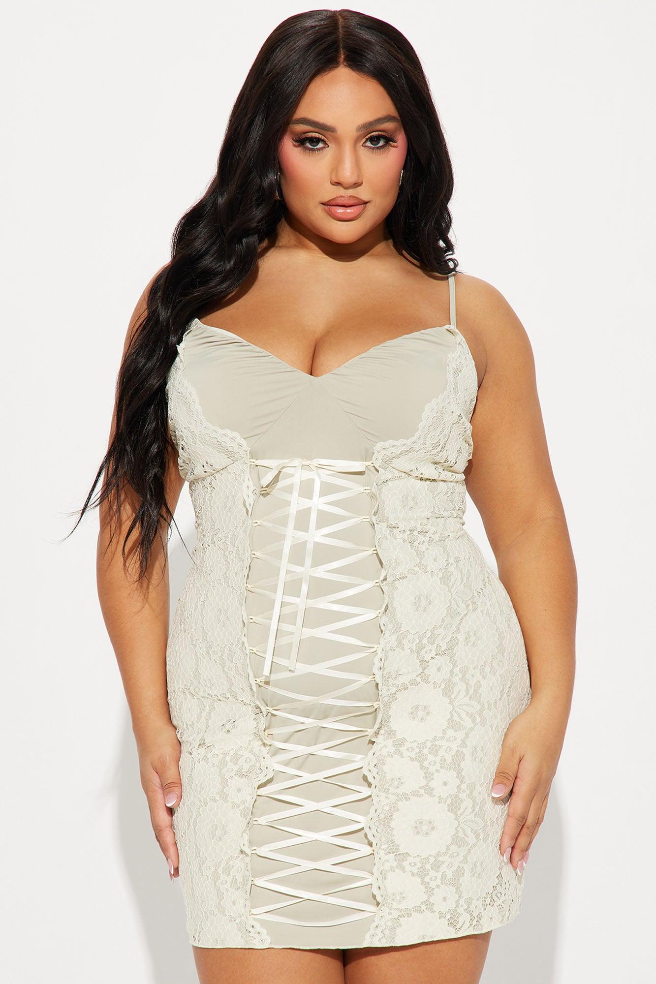 Jaycee Lace Mini Dress - Sage/combo Product Image