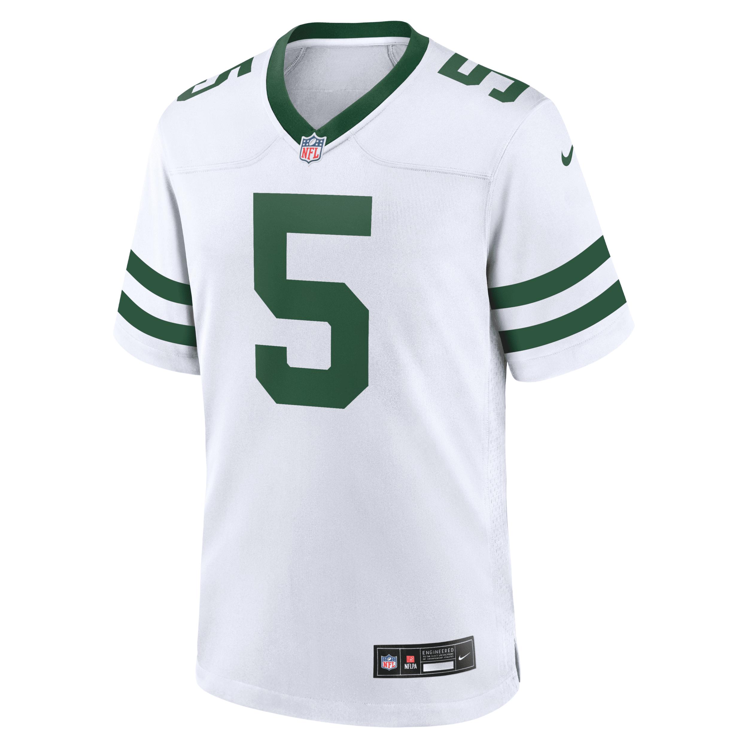 Garrett Wilson New York Jets Nike Mens NFL Game Football Jersey | 67NM0AUO72F-GTF Product Image