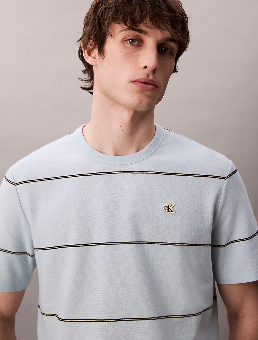 Cotton Stripe Relaxed T-Shirt  Product Image