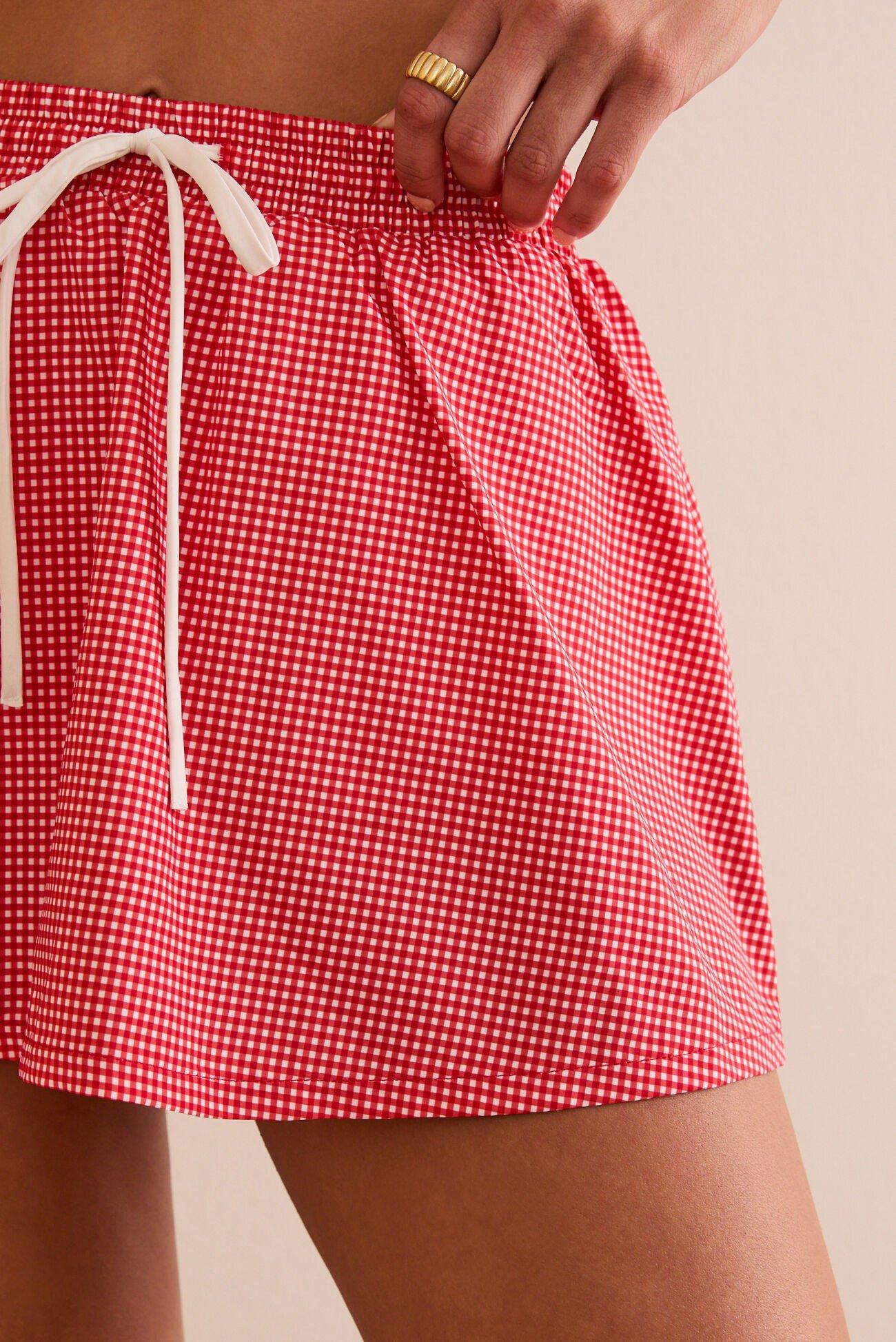 Sunny Retreat Gingham Skirt Product Image