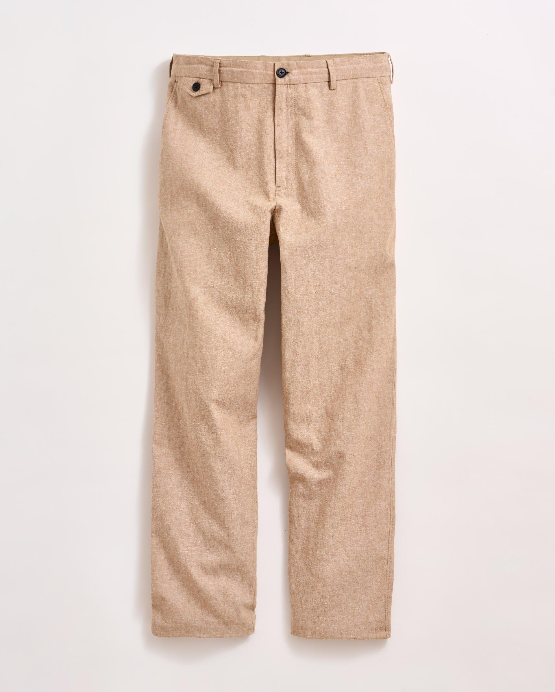 Chambray Flat Front Pant -  Product Image