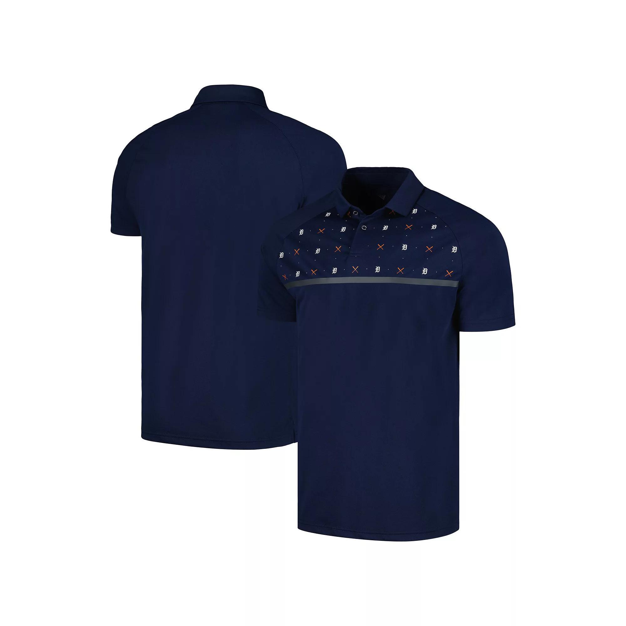 Men's Levelwear Navy Boston Red Sox Sector Batter Up Raglan Polo,  Product Image