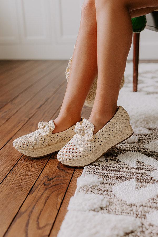 The Kayla Raffia Woven Platform Loafer Product Image