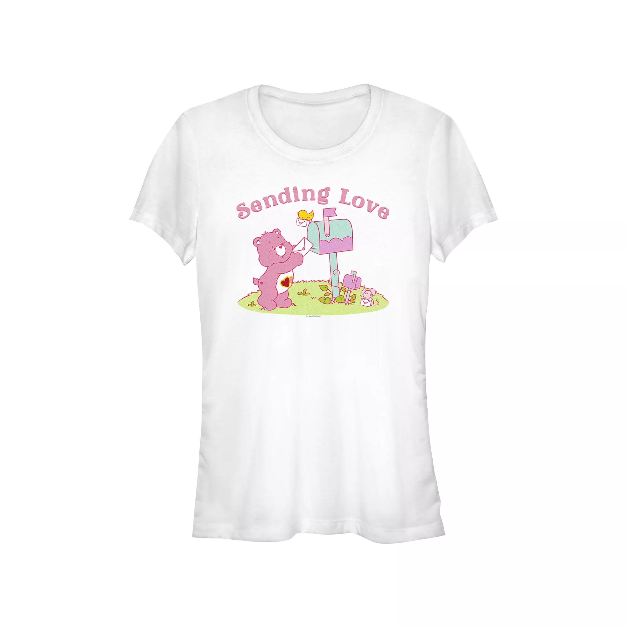 Juniors' Care Bears Love Stack Graphic Tee, Girl's,  Product Image