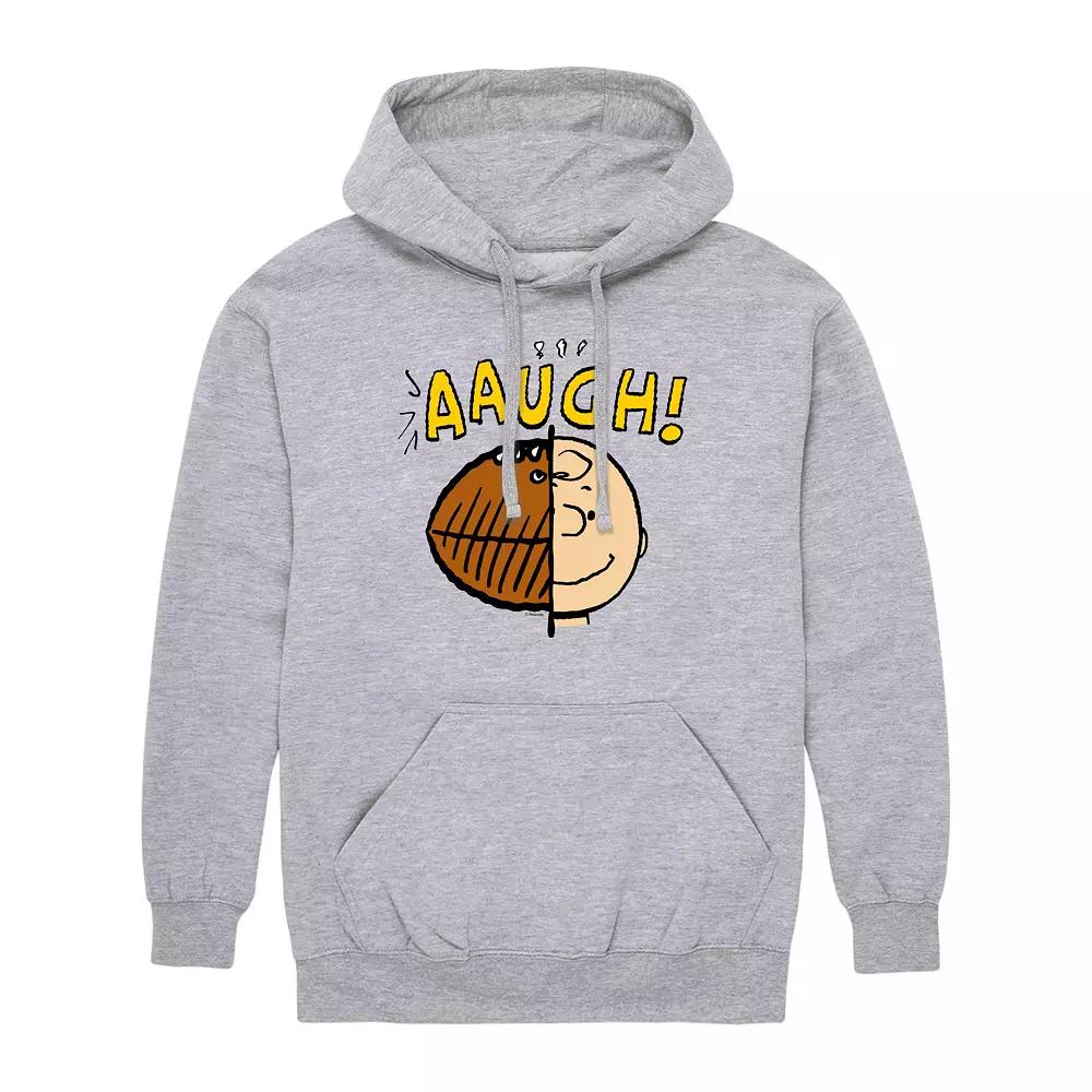 Men's Peanuts Charlie Brown Football Head Graphic Hoodie,  Product Image