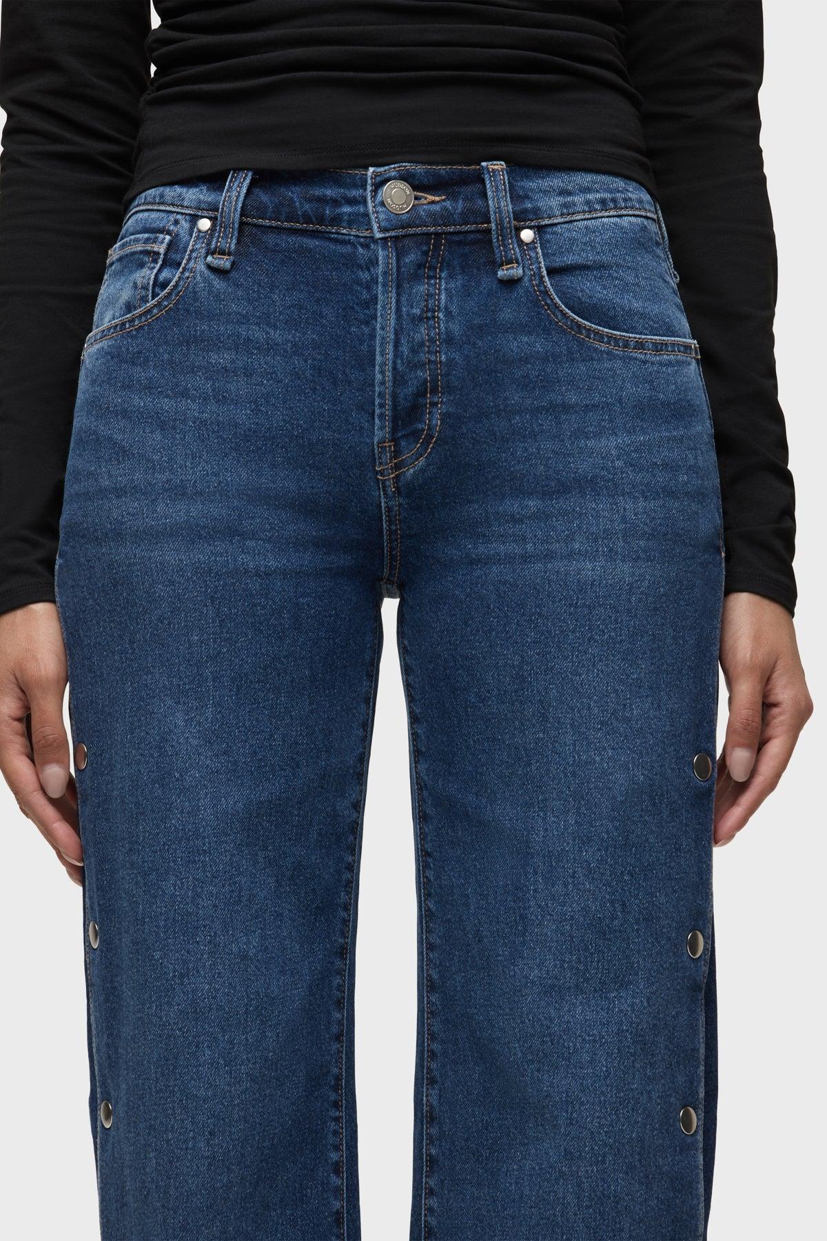 Rosie Side Seam Snaps Wide Leg Female Product Image
