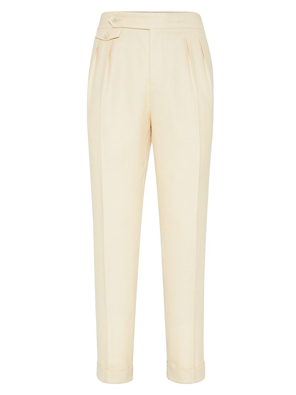 Mens Chevron Leisure Fit Trousers Product Image