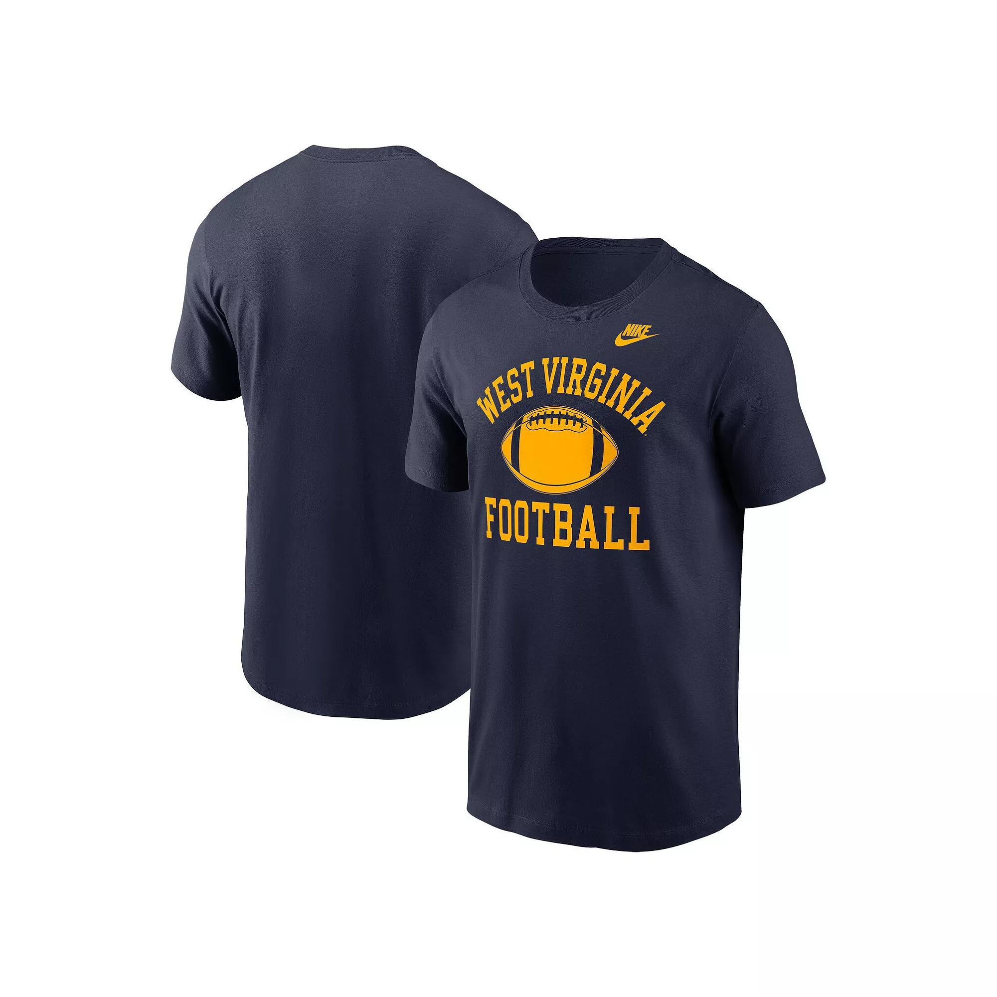 Men's Nike Navy West Virginia Mountaineers Legacy Football Icon T-Shirt,  Product Image