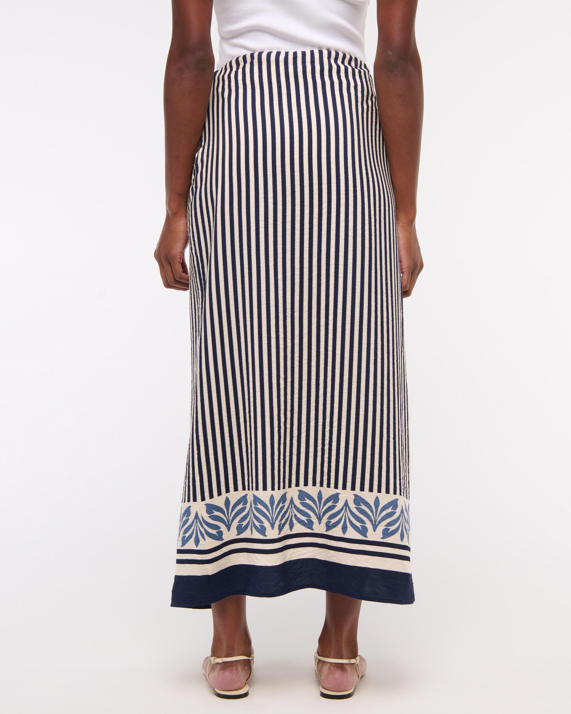 Mid Rise Sarong Maxi Skirt Product Image