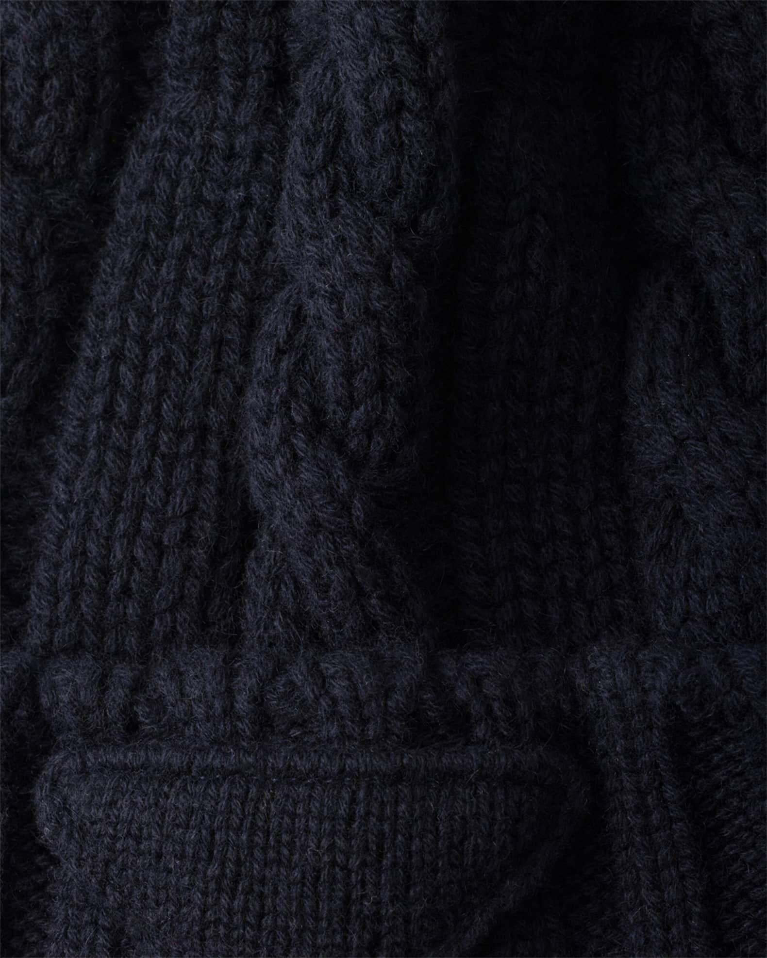 Men's Cable-Knit Cashmere Beanie  Product Image