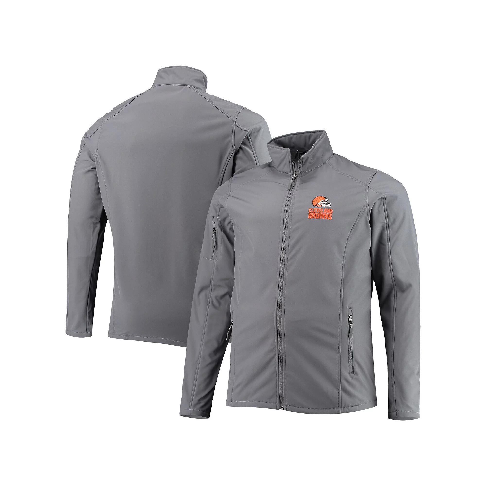 Men's Dunbrooke Gray Cleveland Browns Big & Tall Sonoma Softshell Full-Zip Jacket, Size: LT, Grey Product Image