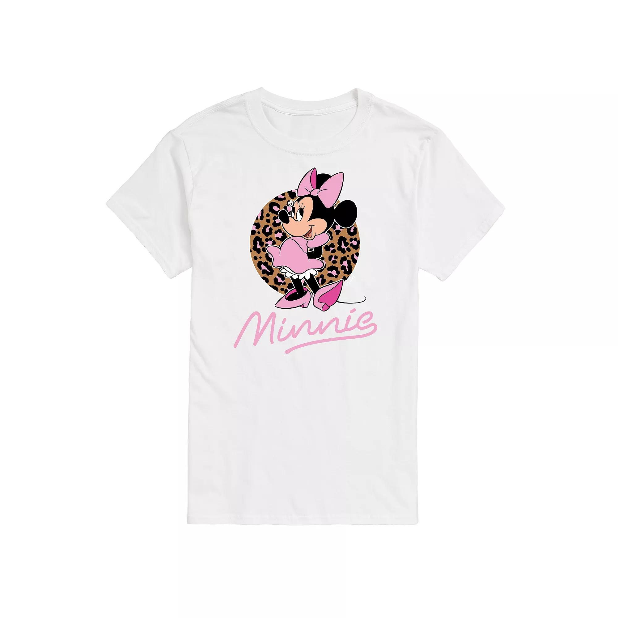 Disney's Minnie Leopard Print Men's Graphic Tee,  Product Image