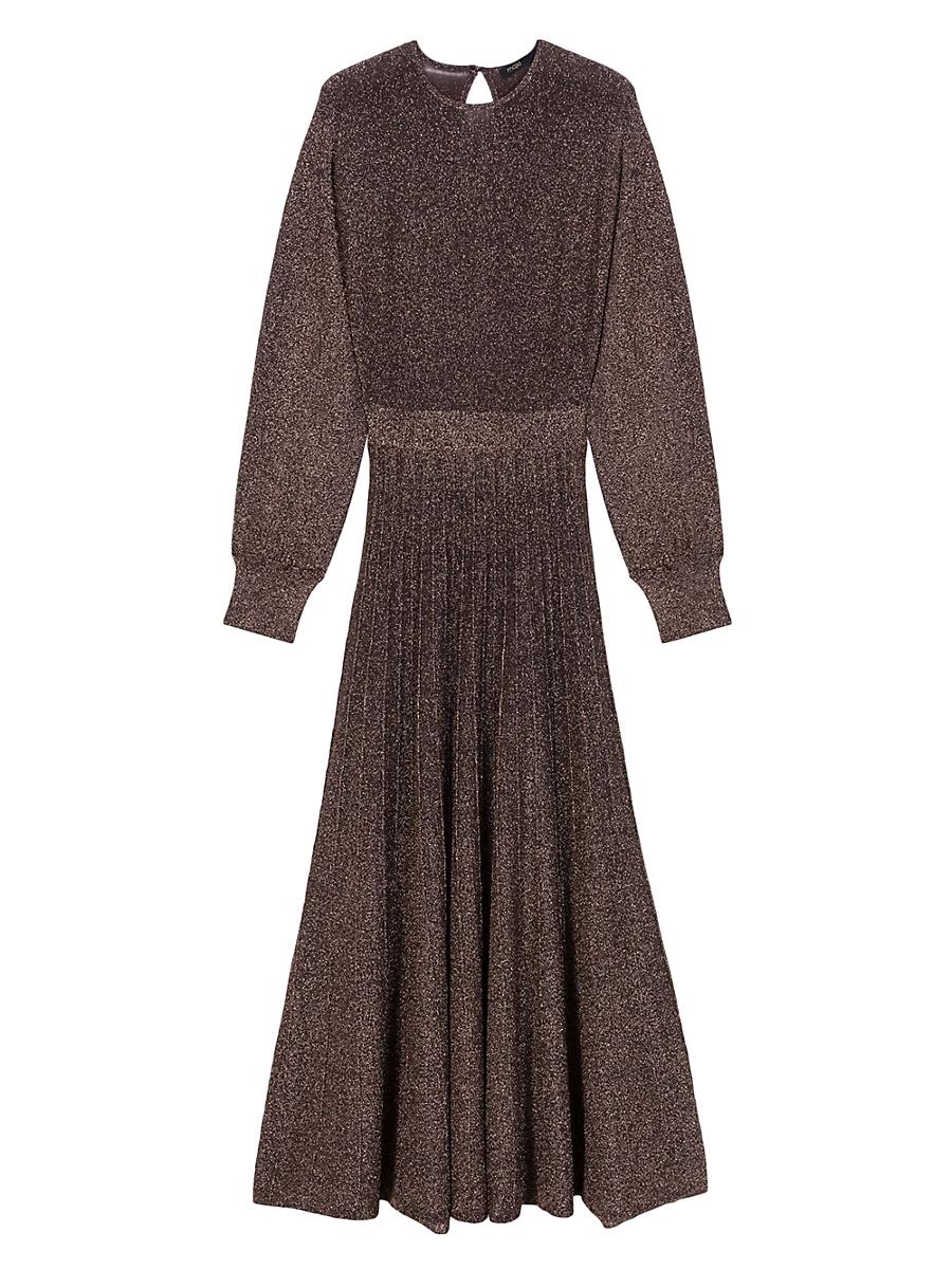 Womens Shiny Knit Maxi Dress Product Image