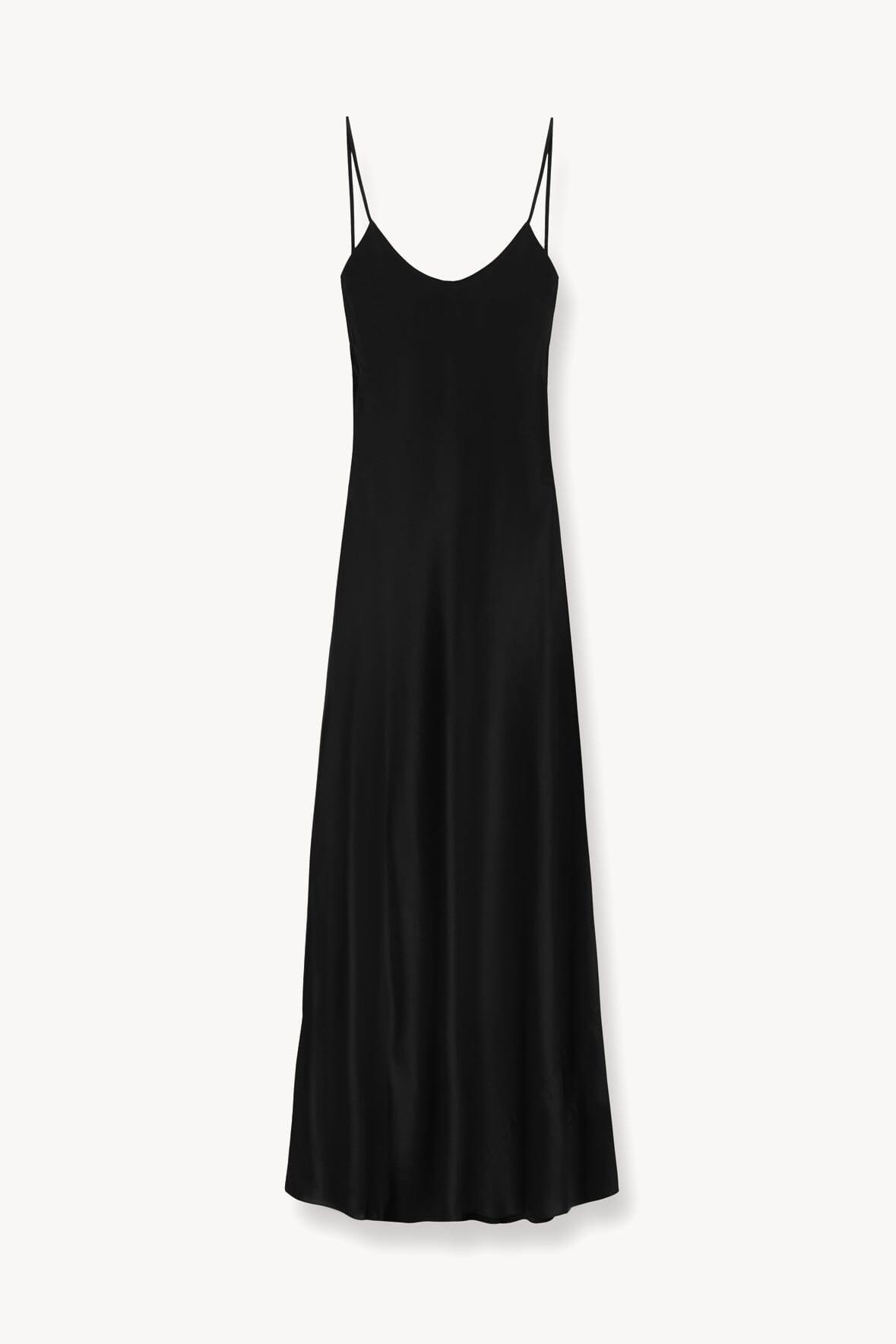 MILNER SILK SLIP DRESS | BLACK Product Image