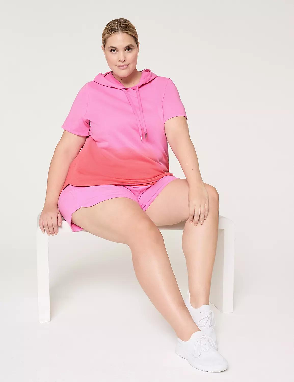 LIVI French Terry Short-Sleeve Hoodie Product Image