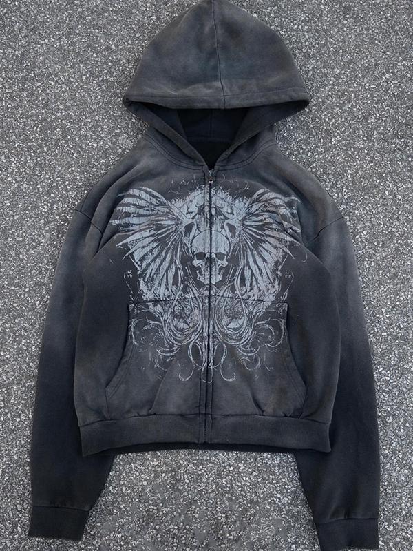 Street Graphic Print Oversized Hoodie Product Image